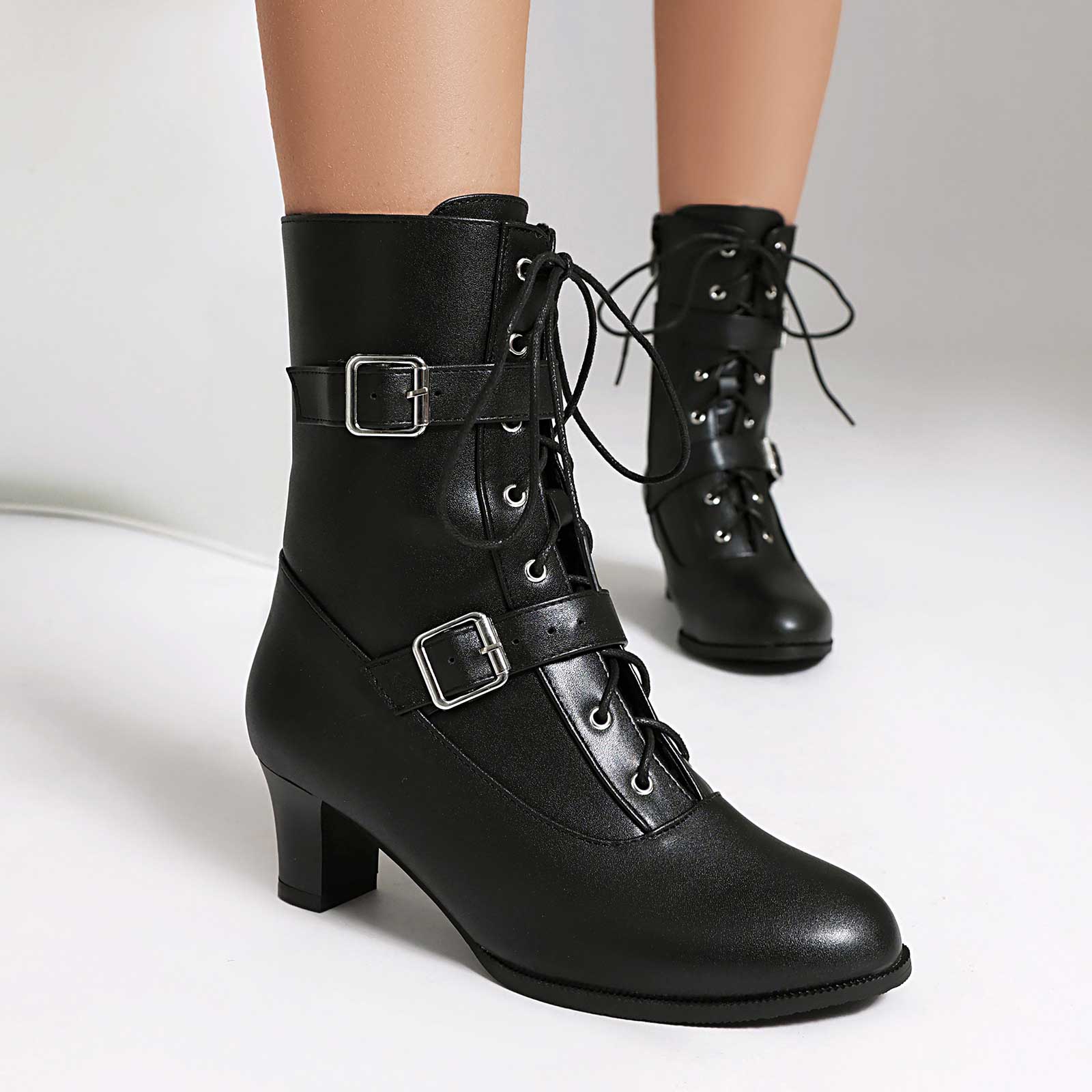 Hip Hop Boots For Women S Square Toe Chunky Heels Ankle Boots Block High Heeled Lace Up Short Booties Shoes Botas Invierno Mujer 39 чорний
Hip Hop Boots For Women S Square Toe Chunky Heels Ankle Boots Block High Heeled Lace Up Short Booties Shoes Botas Invierno Mujer 39 чорний