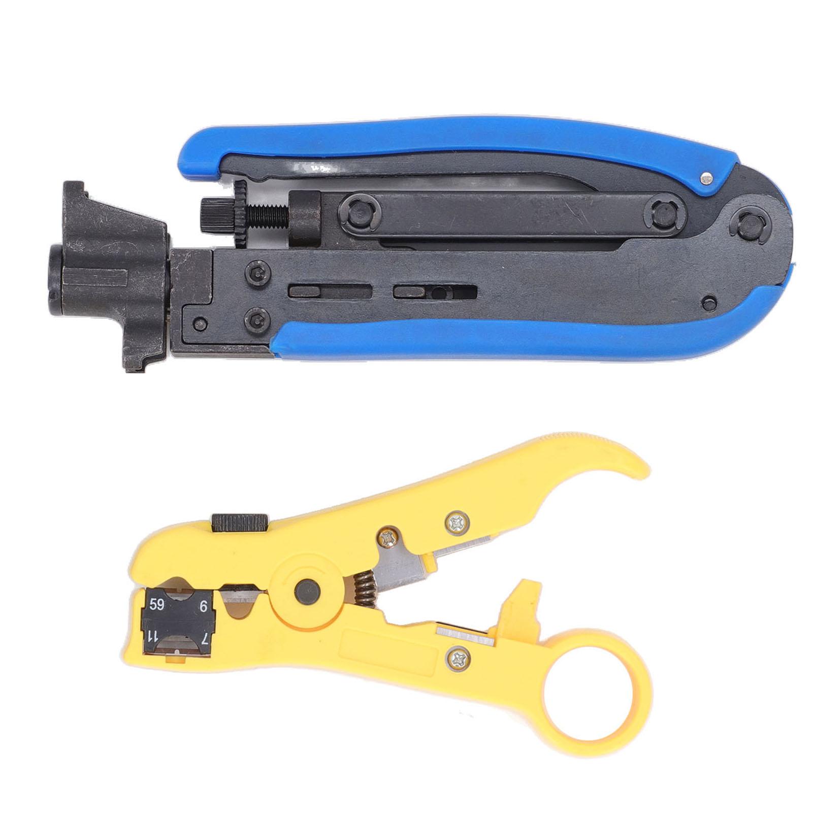 Coaxial Cable Crimping Pliers Combination Tool Adjustable Portable Coax Stripper Crimper Tool Kit
Coaxial Cable Crimping Pliers Combination Tool Adjustable Portable Coax Stripper Crimper Tool Kit