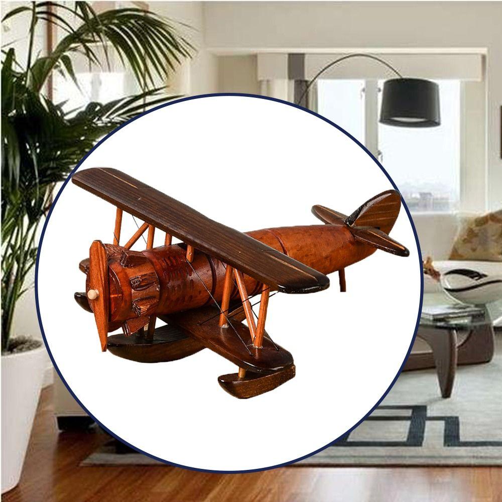 Nostalgia Decorative Ornaments Wooden Crafts Vintage Wooden Airplane Home Ornament Airplane Model style four
Nostalgia Decorative Ornaments Wooden Crafts Vintage Wooden Airplane Home Ornament Airplane Model style four