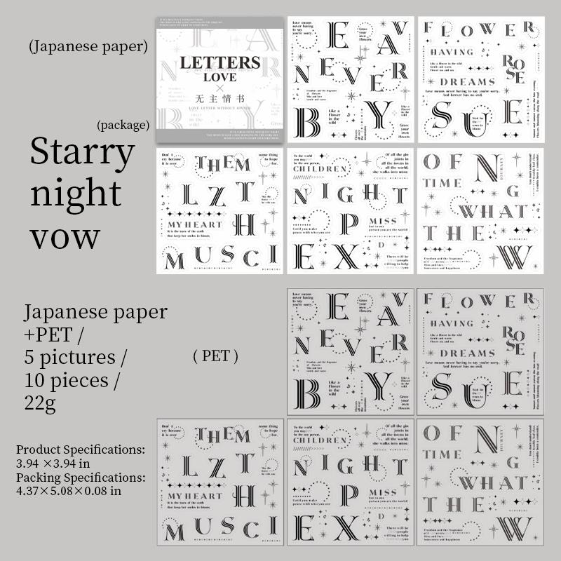 6 styles 10 pcs love letter series Stickers aesthetic Stick Decorative Diary Album Scrapbooking material Junk Journal Supplies
6 styles 10 pcs love letter series Stickers aesthetic Stick Decorative Diary Album Scrapbooking material Junk Journal Supplies