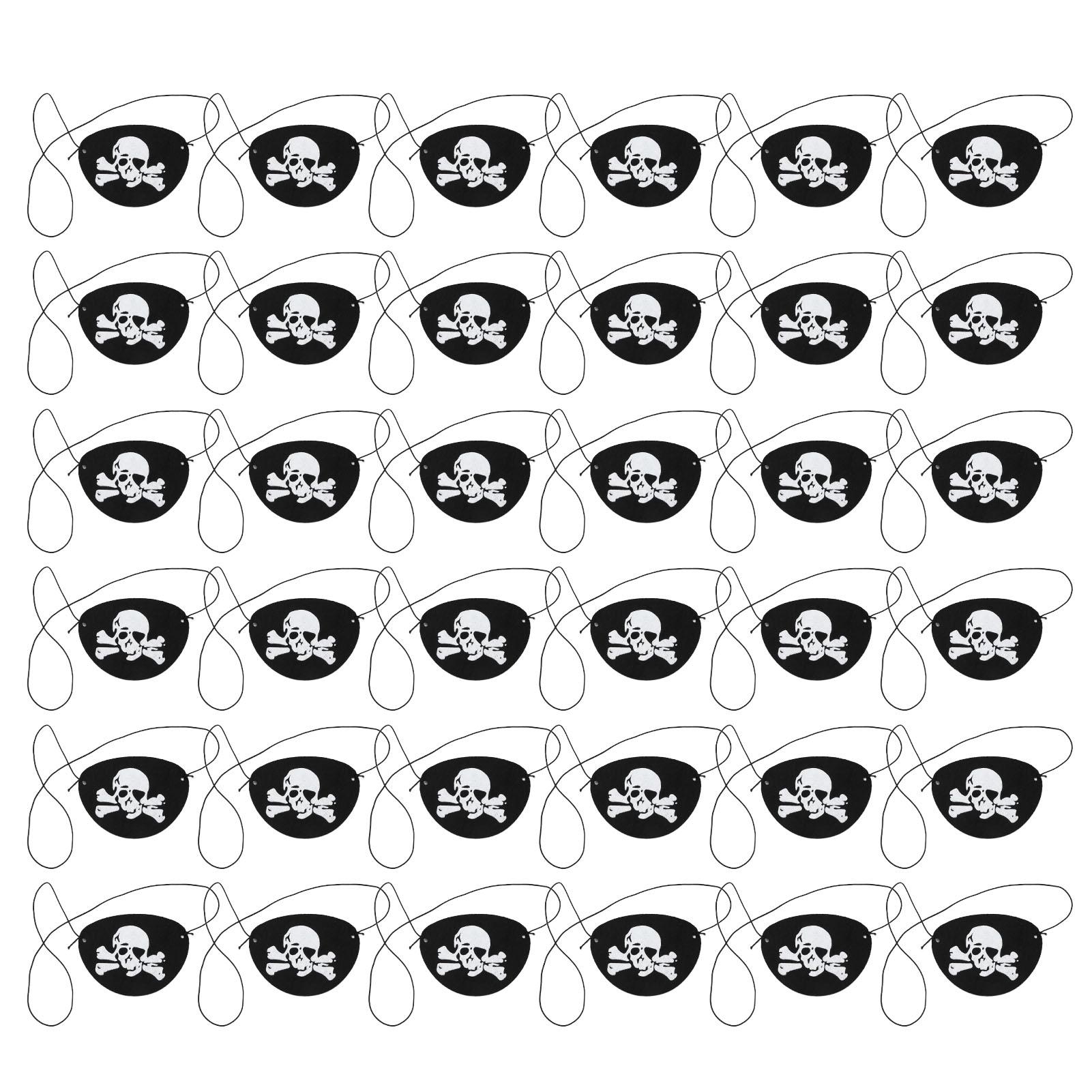 36 шт. пиратская повязка на глазу, черный фетр, белый череп, тематическое украшение на Хэллоуин для вечеринки по случаю дня рождения
36 шт. пиратская повязка на глазу, черный фетр, белый череп, тематическое украшение на Хэллоуин для вечеринки по случаю дня рождения