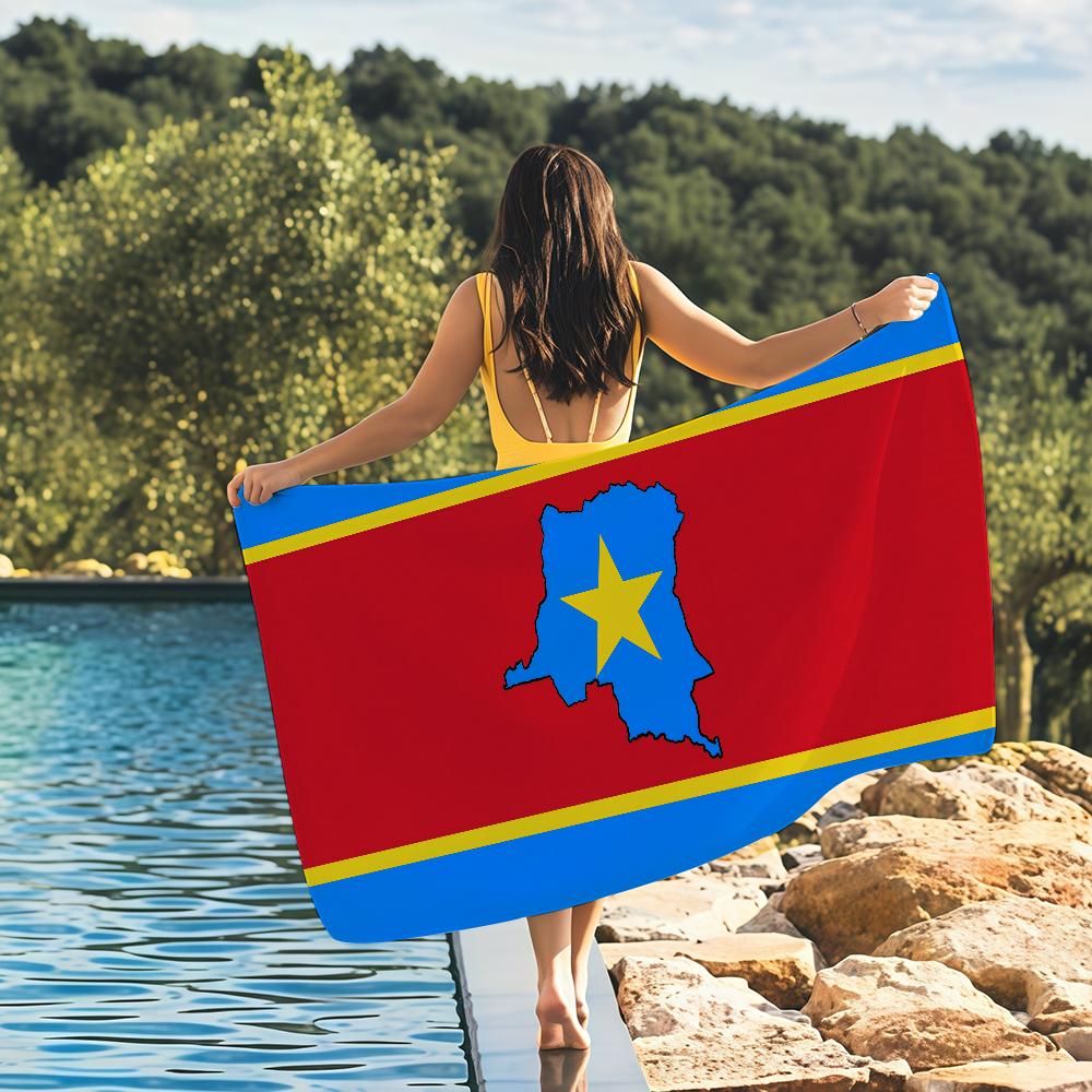 Nation Democratic Republic Congo Towel Quick Drying Beach Towels Are Suitable For Swimming Pools Camping Yoga And The Gym W40*H60(CM)
Nation Democratic Republic Congo Towel Quick Drying Beach Towels Are Suitable For Swimming Pools Camping Yoga And The Gym W40*H60(CM)