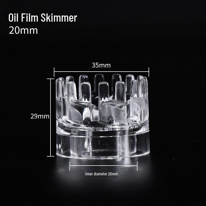 Acrylic Rotating Fish Tank Oil Film Remover with Cyclone Basket, Float Glass Inlet/Outlet, Water Grille - 16mm/20mm
Acrylic Rotating Fish Tank Oil Film Remover with Cyclone Basket, Float Glass Inlet/Outlet, Water Grille - 16mm/20mm