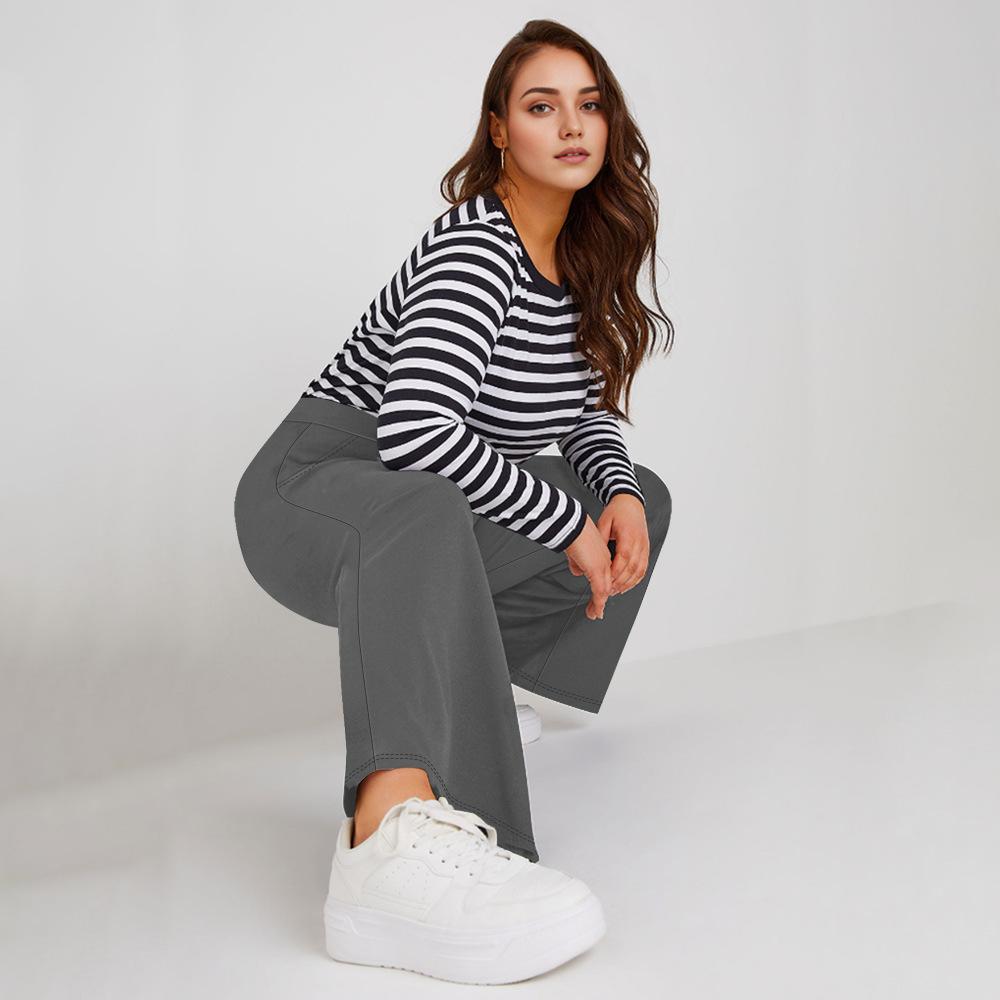 Брюки прямого кроя больших размеров с широкими штанинами, эластичной талией, повседневные, свободного кроя, черные, стройнящие, лестные, брюки для йоги больших размеров 5XL
Брюки прямого кроя больших размеров с широкими штанинами, эластичной талией, повседневные, свободного кроя, черные, стройнящие, лестные, брюки для йоги больших размеров 5XL