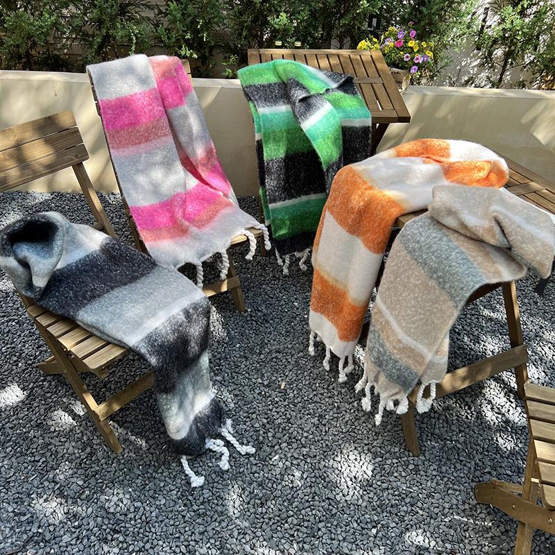 Autumn and winter new striped plaid scarf warm tassel imitation cashmere women s shawl fashion versatile scarf імбирний
Autumn and winter new striped plaid scarf warm tassel imitation cashmere women s shawl fashion versatile scarf імбирний
