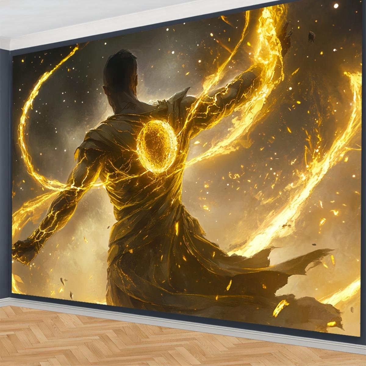 1pc Warrior in Thunderstorm Golden Glow Scene Wall Tapestry Durable Polyester No Electricity Needed Immersive Atmosphere Dec 74x94cm(29x37in)
1pc Warrior in Thunderstorm Golden Glow Scene Wall Tapestry Durable Polyester No Electricity Needed Immersive Atmosphere Dec 74x94cm(29x37in)
