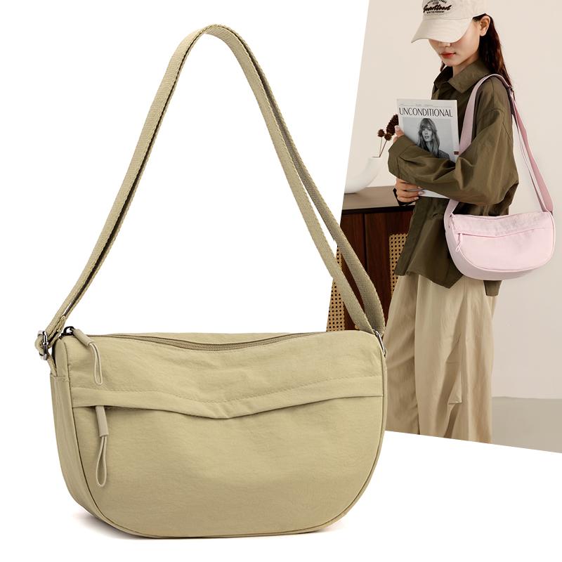 New Nylon Crossbody Bags Large Capacity Korean Simplified Shoulder Bag Lightweight Solid Color Dumpling Bag Travel хакі
New Nylon Crossbody Bags Large Capacity Korean Simplified Shoulder Bag Lightweight Solid Color Dumpling Bag Travel хакі