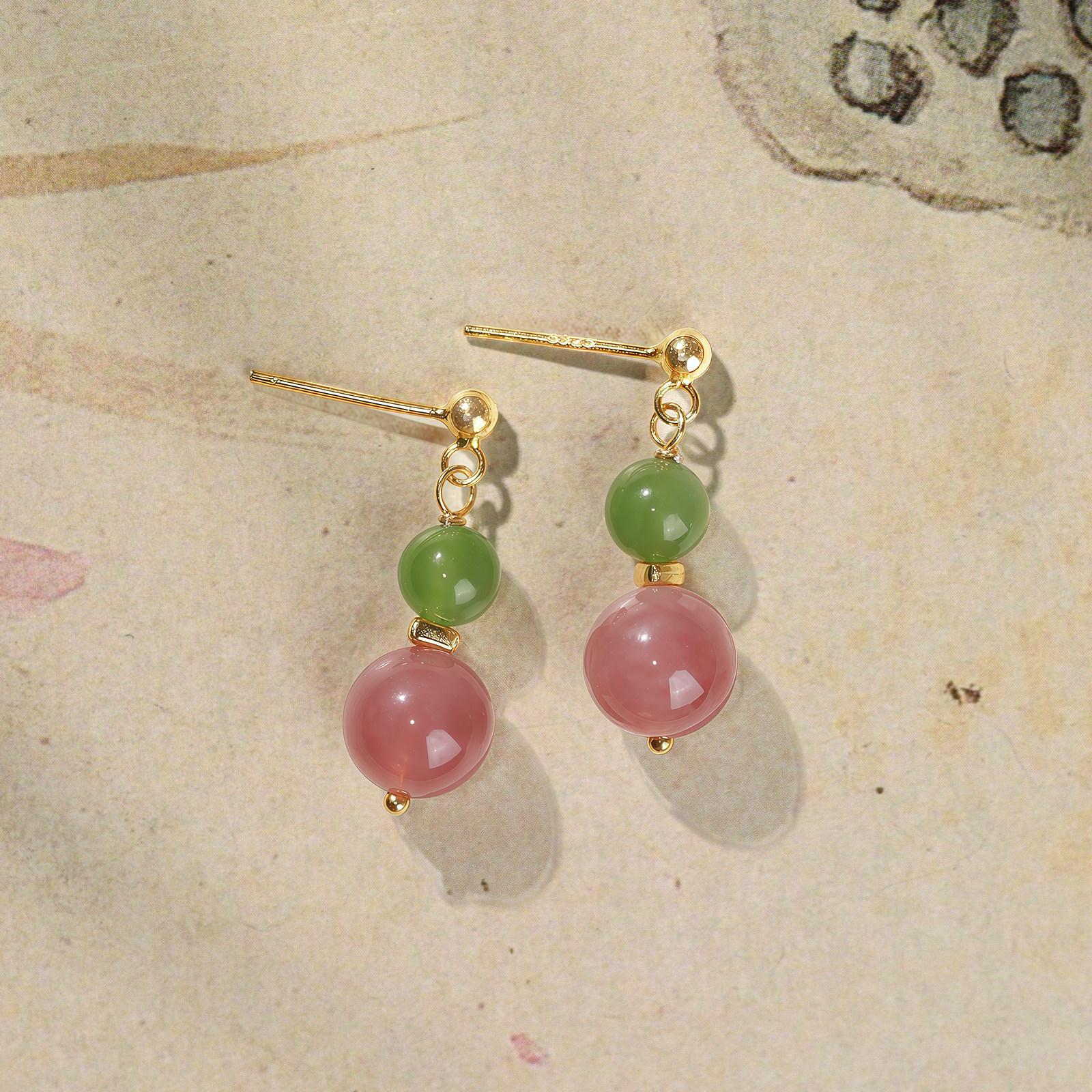Xiyuan Natural Purple Jasper Feng Shui Earrings, New Chinese Style Exquisite Niche Ear Jewelry, Copper Alloy Stud Earrings for Women 【Auricular Needle Style
Xiyuan Natural Purple Jasper Feng Shui Earrings, New Chinese Style Exquisite Niche Ear Jewelry, Copper Alloy Stud Earrings for Women 【Auricular Needle Style