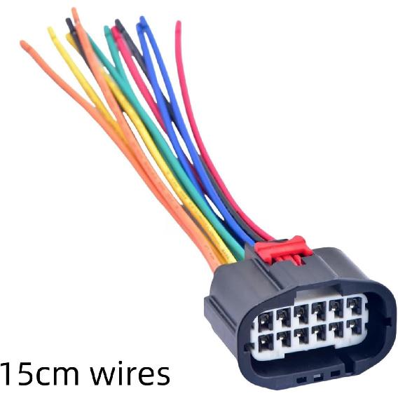 12 Pin Connector Car Headlight Socket Front Bumper Radar Socket 7283-2432-30(Female With wires) 1set
12 Pin Connector Car Headlight Socket Front Bumper Radar Socket 7283-2432-30(Female With wires) 1set