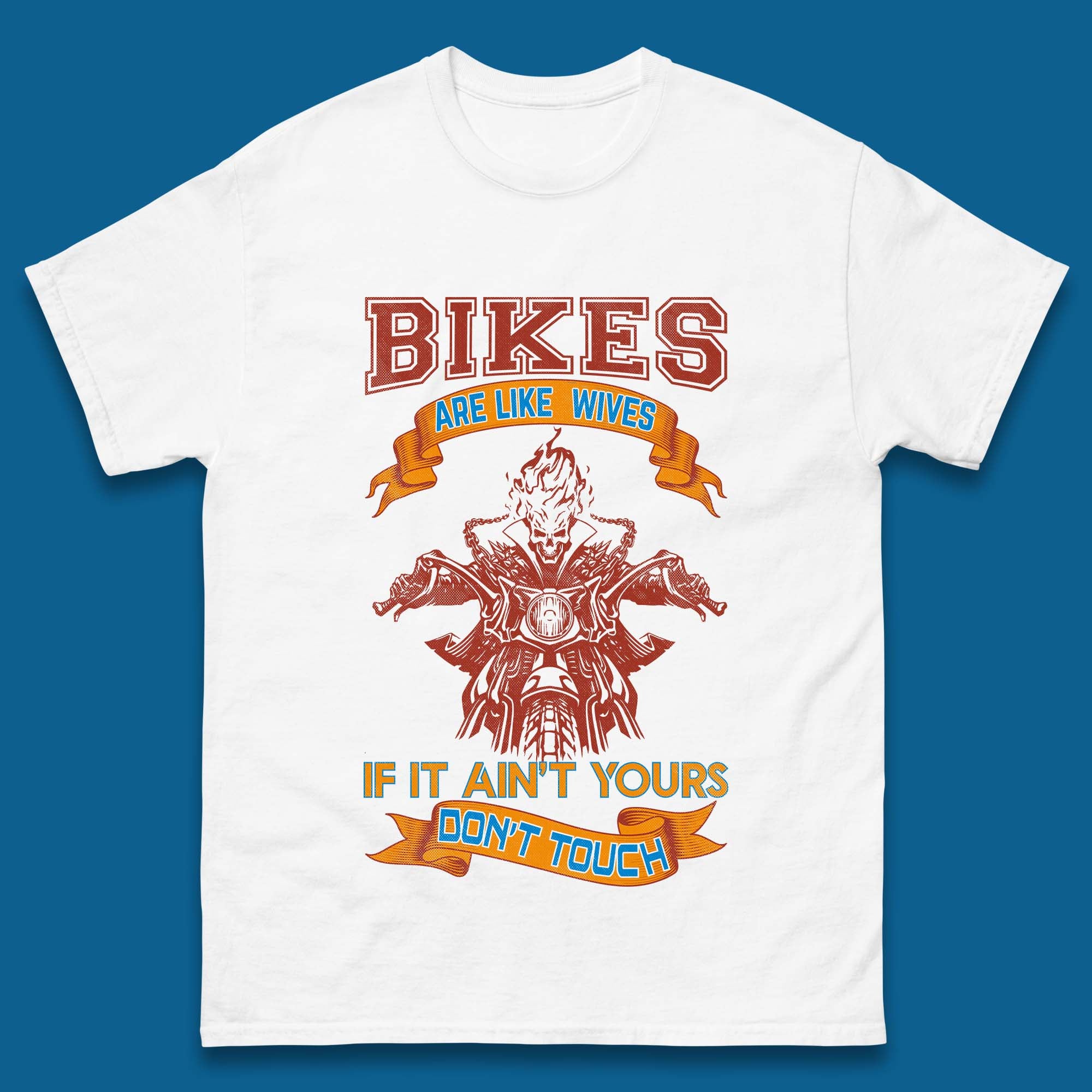 Bikes Are Like Wives Mens T-Shirt Womens Tops Tees S
Bikes Are Like Wives Mens T-Shirt Womens Tops Tees S