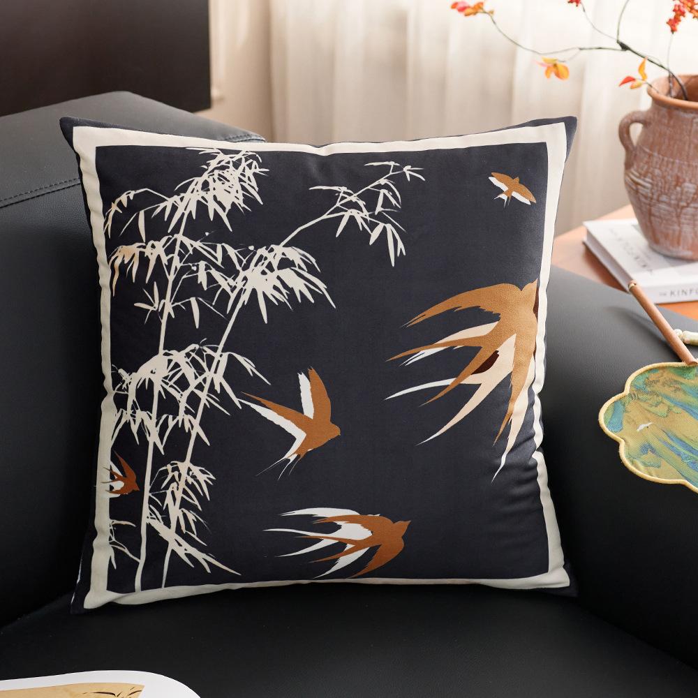 Sofa living room throw pillow retro Chinese light luxury high-end sofa pillow back waist pillow bay window decorative ornament 40*40cm pillowcase
Sofa living room throw pillow retro Chinese light luxury high-end sofa pillow back waist pillow bay window decorative ornament 40*40cm pillowcase