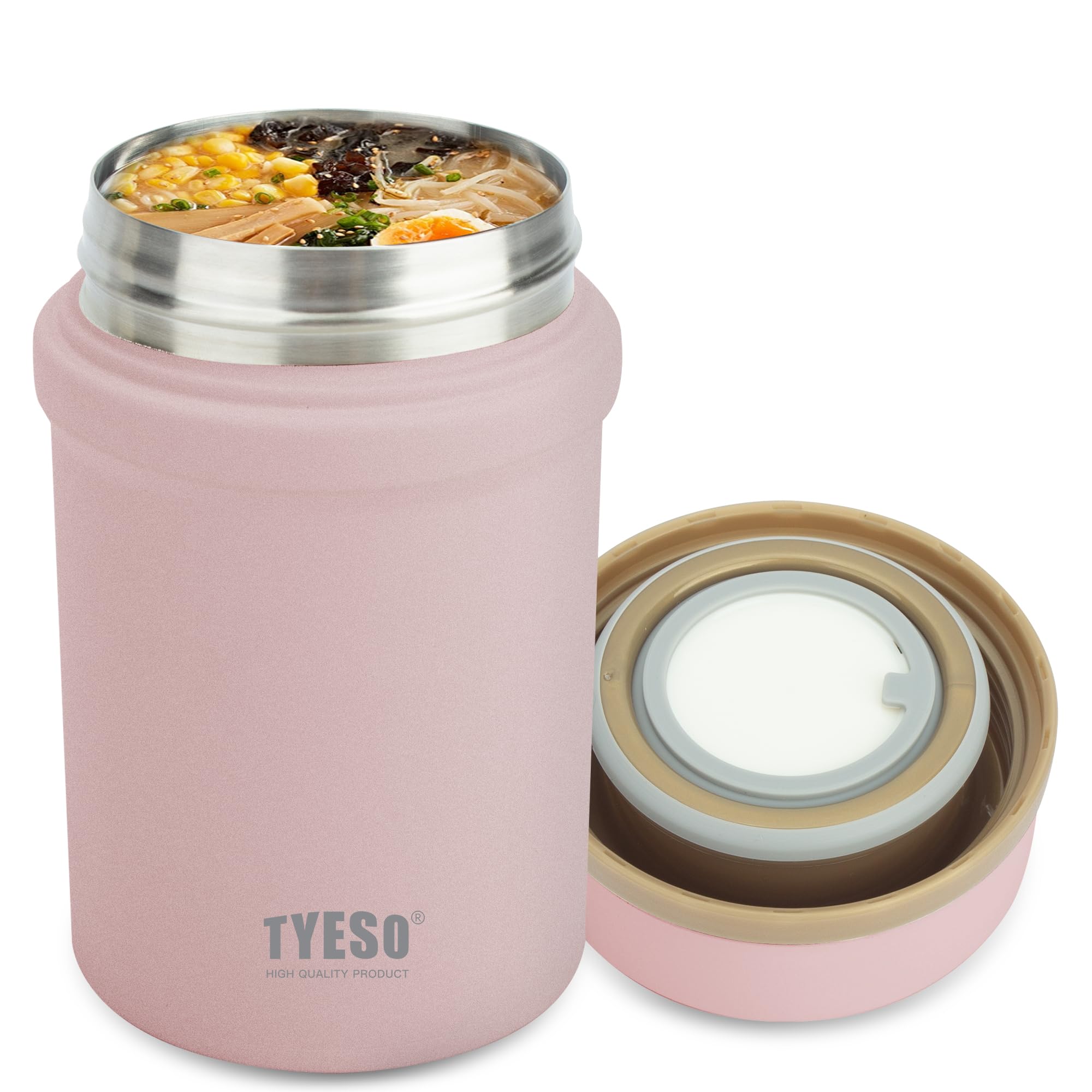 TYESO Vacuum Insulated Soup Wide Stainless Insulated Lunch Easy to Suitable for Kids and Perfect for Miso Club Use Jar, 600ml, Mouth, Steel, Box, розовый
TYESO Vacuum Insulated Soup Wide Stainless Insulated Lunch Easy to Suitable for Kids and Perfect for Miso Club Use Jar, 600ml, Mouth, Steel, Box, розовый