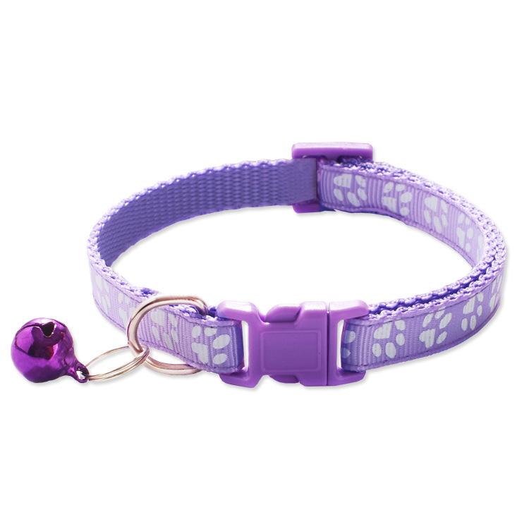 Paw Print Pet Collar with Bell, Multiple Colors Available
Paw Print Pet Collar with Bell, Multiple Colors Available