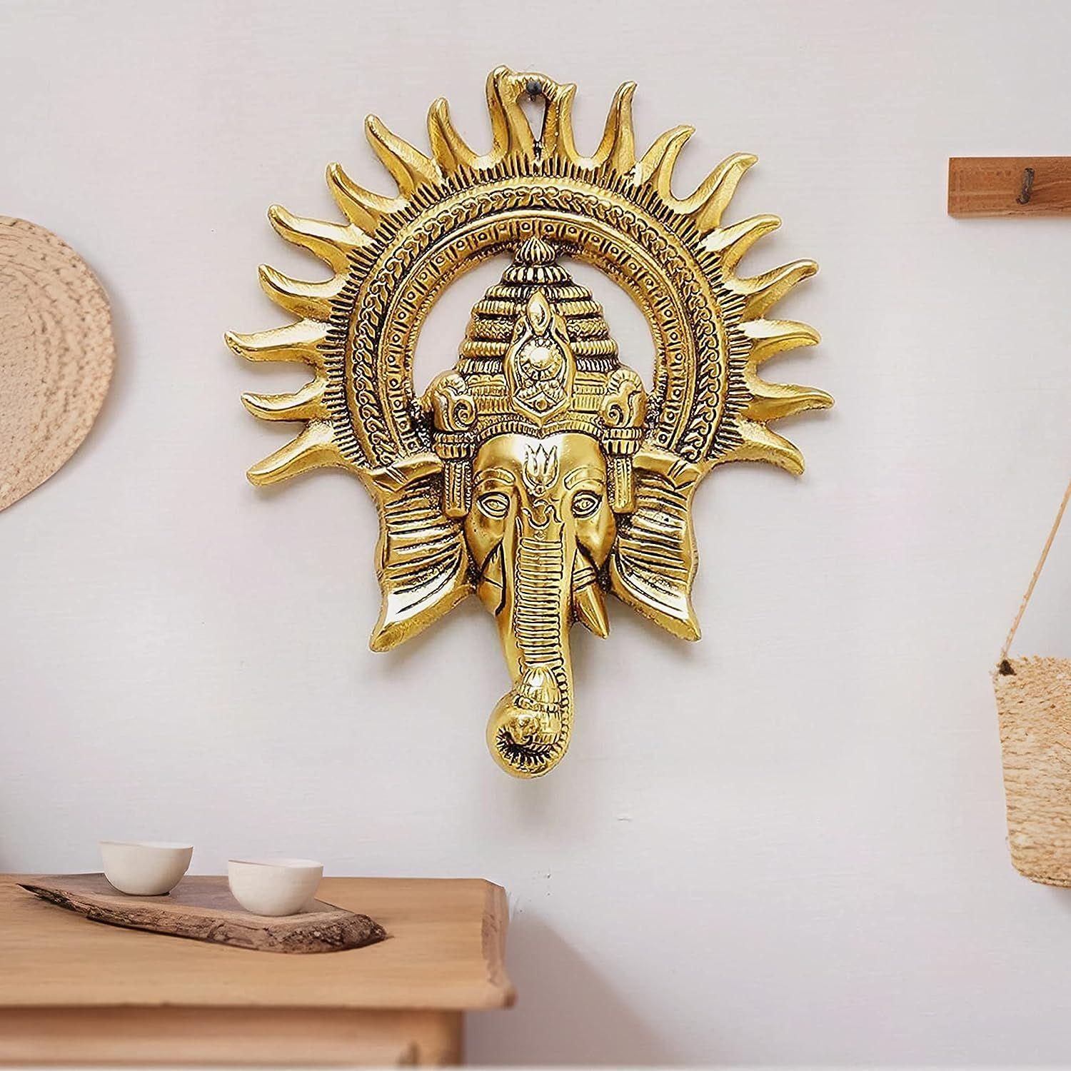 Декоративная металлическая настенная подвеска Ganesha Sun Art Ganpati Ganesh, Lucky Feng Shui, настенный декор, домашний декор, (1 шт)
Декоративная металлическая настенная подвеска Ganesha Sun Art Ganpati Ganesh, Lucky Feng Shui, настенный декор, домашний декор, (1 шт)