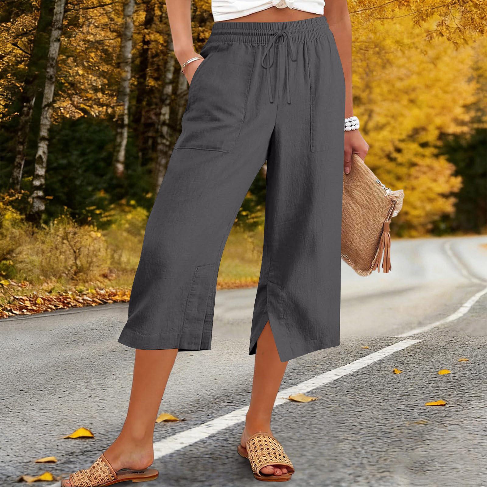 Women s Cotton-Linen Wide-Leg 7/8-Length Pants With A Relaxed Fit, Elastic Waistband, Drawstring, And Pockets XL
Women s Cotton-Linen Wide-Leg 7/8-Length Pants With A Relaxed Fit, Elastic Waistband, Drawstring, And Pockets XL