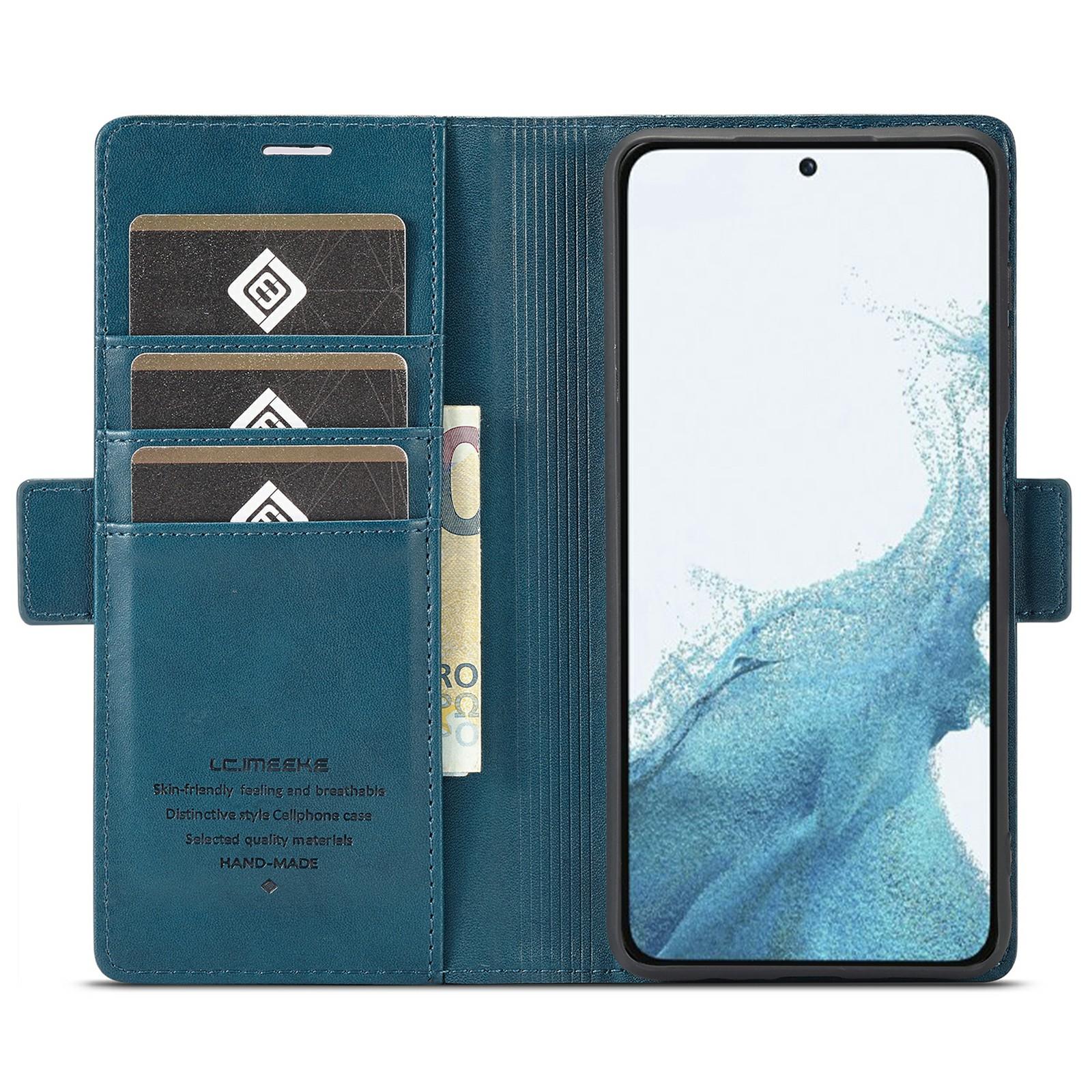 LC.IMEEKE For Samsung Galaxy S24 Case PU Leather Card Holder Cover with Magnetic Closure Blue
LC.IMEEKE For Samsung Galaxy S24 Case PU Leather Card Holder Cover with Magnetic Closure Blue