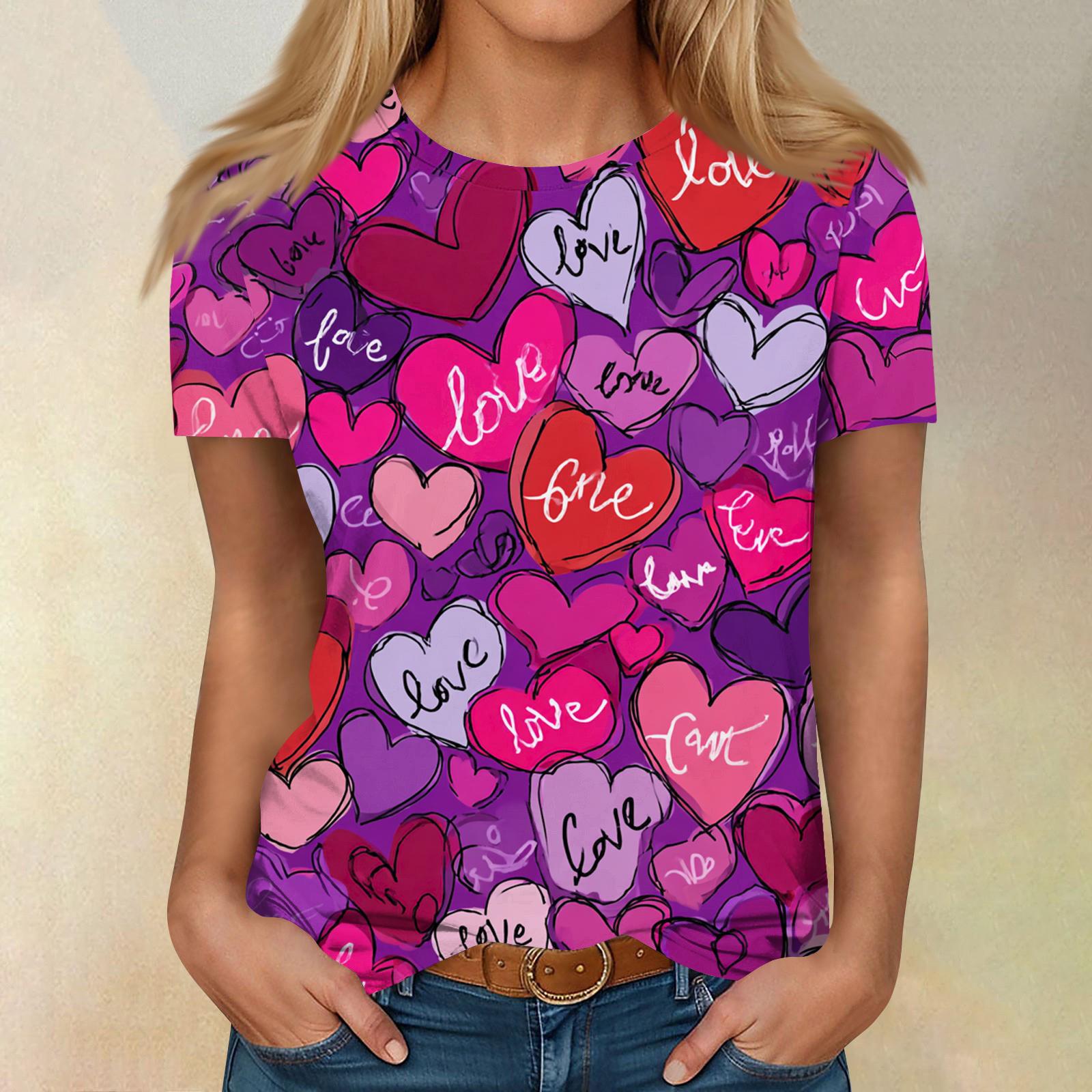 Women s Casual Fashion Valentine s Day Printed Short-Sleeve Top/T-Shirt XL червоний
Women s Casual Fashion Valentine s Day Printed Short-Sleeve Top/T-Shirt XL червоний