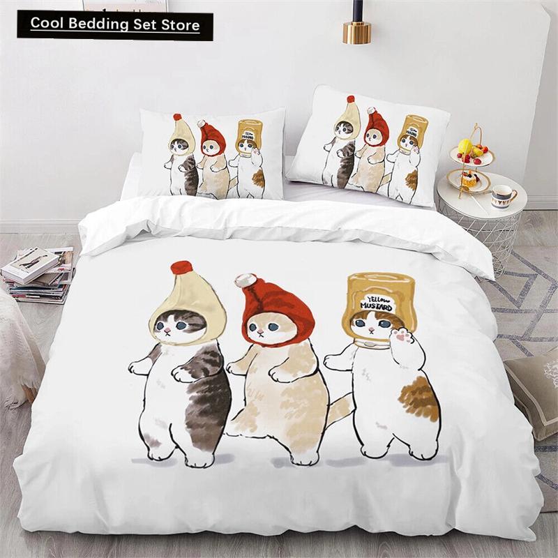 Cute Kitten Duvet Cover Pillow Case Mofusand Anime Shark Cat Bedding Set Single Double Queen Size Teen Gift Room Decor EU single(135x200cm)
Cute Kitten Duvet Cover Pillow Case Mofusand Anime Shark Cat Bedding Set Single Double Queen Size Teen Gift Room Decor EU single(135x200cm)