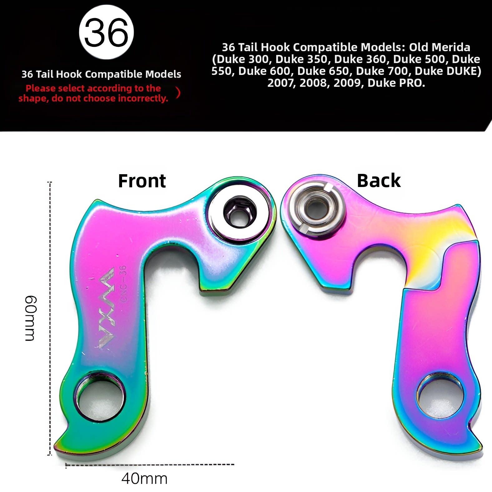 Bicycle Tail Hook Aluminum Alloy Colorful Lightweight Compact Universal Fit Durable Precision Secure Design for MTB Bikes
Bicycle Tail Hook Aluminum Alloy Colorful Lightweight Compact Universal Fit Durable Precision Secure Design for MTB Bikes
