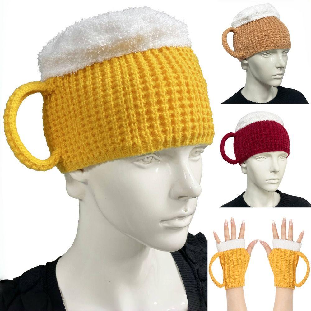 Creative Beer Lovers Hairline Cap Knitted Beer Cup Gloves Funny 3D Beer Cup Hat Winter Yellow-Hat
Creative Beer Lovers Hairline Cap Knitted Beer Cup Gloves Funny 3D Beer Cup Hat Winter Yellow-Hat