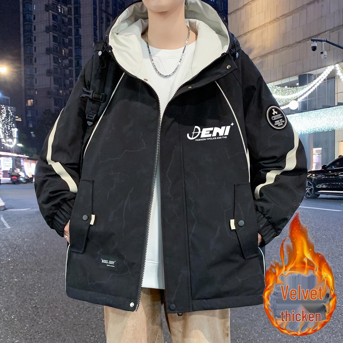Men s Fleece-Lined Hooded Winter Windbreaker Jacket for Teens and Students L for 110-125 lbs
Men s Fleece-Lined Hooded Winter Windbreaker Jacket for Teens and Students L for 110-125 lbs
