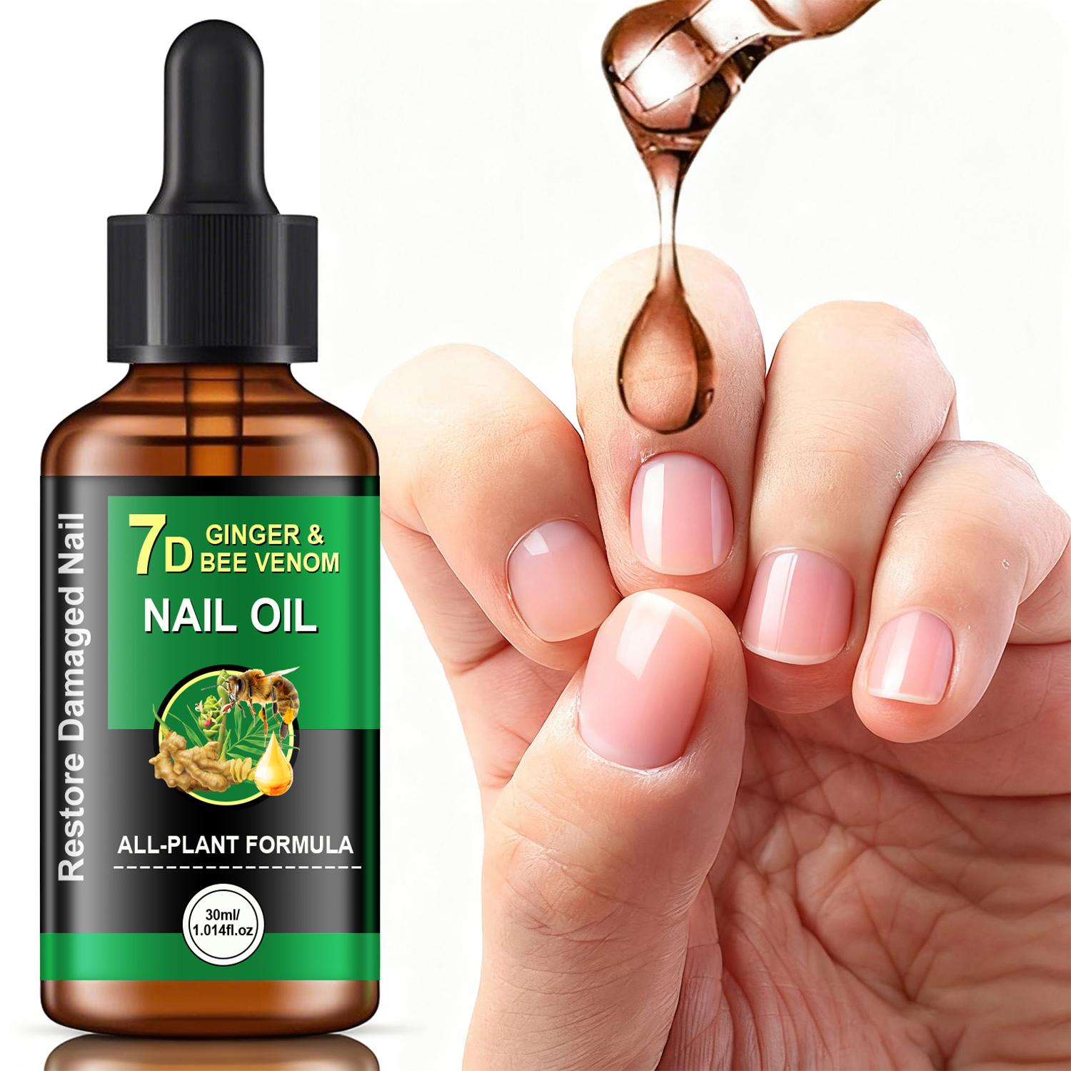 7D Ginger & Bee Venom Nail Oil-Strengthens Nails For Healthy Growth-Eliminates Harmful Germs-30ml
7D Ginger & Bee Venom Nail Oil-Strengthens Nails For Healthy Growth-Eliminates Harmful Germs-30ml