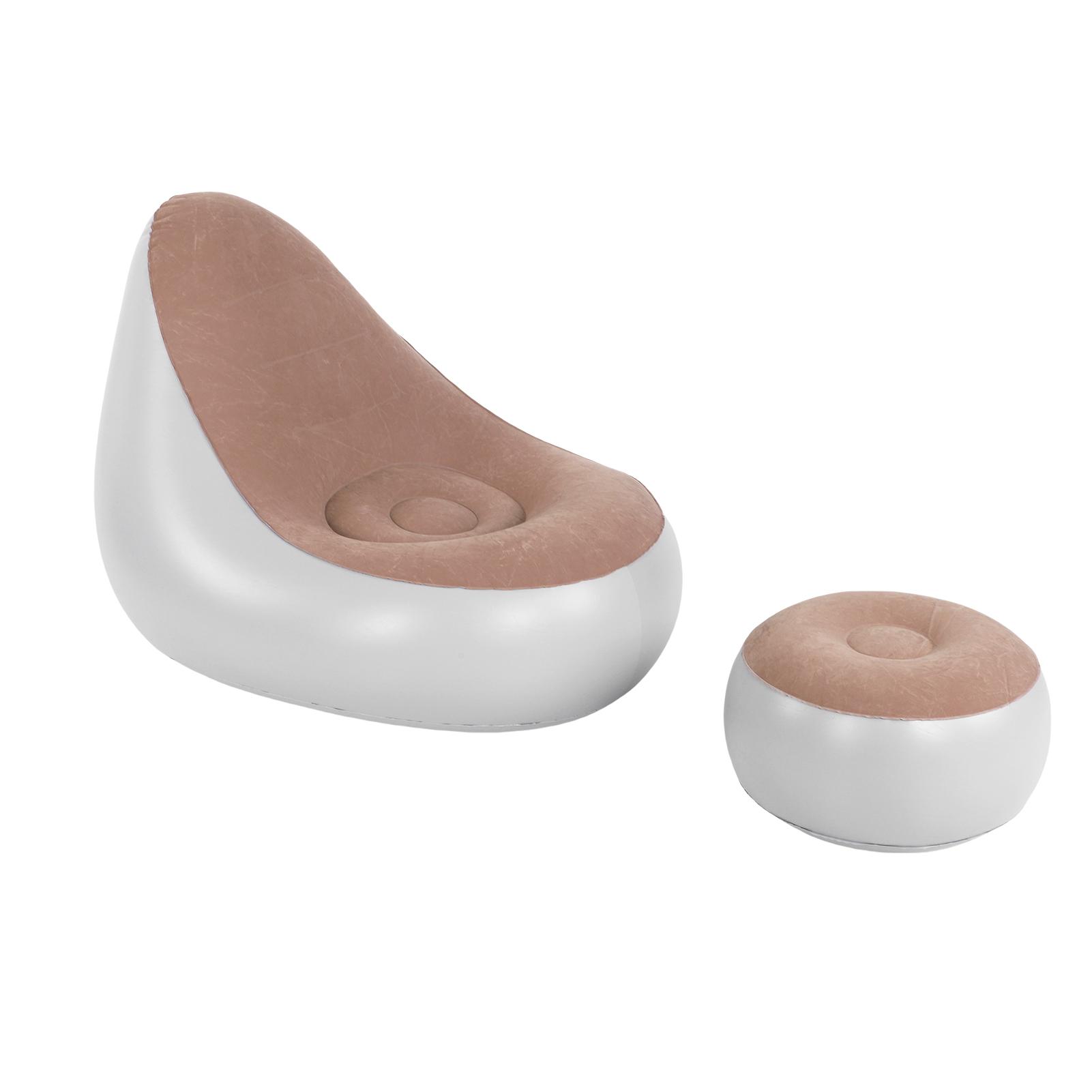 Надувной диван-кресло-софа с пуфиком, флокированный, водонепроницаемый, удобный, надувной, коричневый коричневый
Надувной диван-кресло-софа с пуфиком, флокированный, водонепроницаемый, удобный, надувной, коричневый коричневый