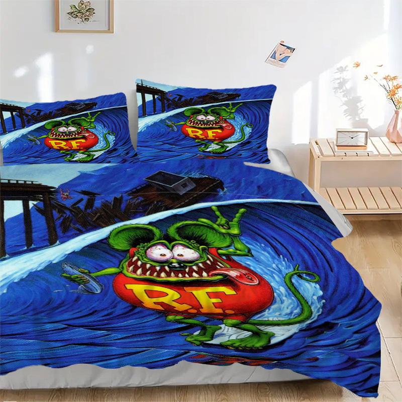 Постельное белье с Rat Fink, катающимся на волне, Пододеяльник Подарок для спальни, Включает 1 пододеяльник и 2 наволочки, Без наполненияB595 135x200cm
Постельное белье с Rat Fink, катающимся на волне, Пододеяльник Подарок для спальни, Включает 1 пододеяльник и 2 наволочки, Без наполненияB595 135x200cm