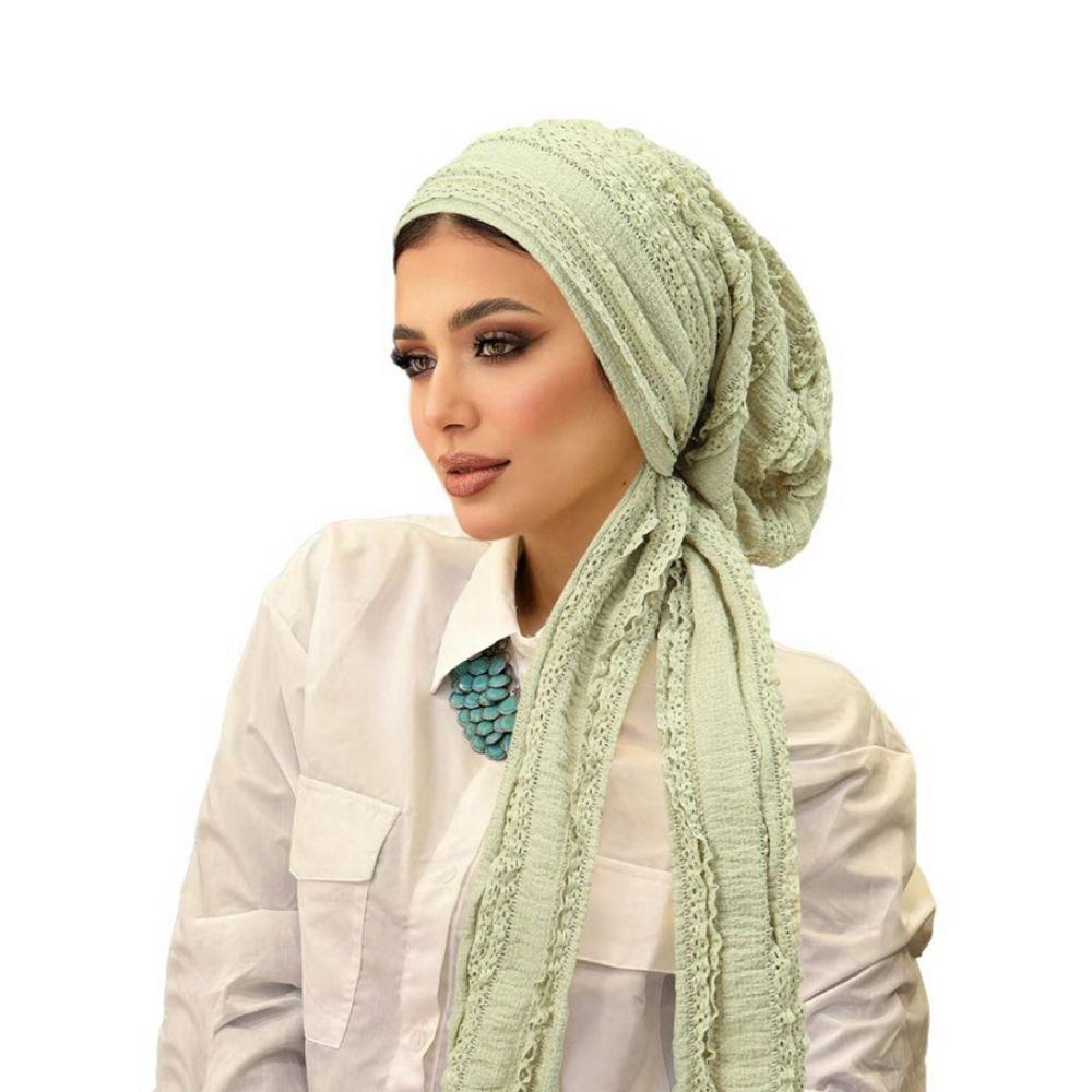 Soft Stretch Solid Color Crinkle Hijabs Adjustable Wrinkle Headscarf Women Turban Hats Daily Wear зелений
Soft Stretch Solid Color Crinkle Hijabs Adjustable Wrinkle Headscarf Women Turban Hats Daily Wear зелений