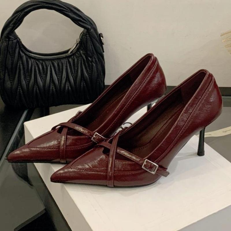 Retro Burgundy Pointed Toe Pumps Women Fashion Cross Tied Buckle Decoration Designer Shoes Elegant Comfort Commuter Office Shoes 35 бордовый
Retro Burgundy Pointed Toe Pumps Women Fashion Cross Tied Buckle Decoration Designer Shoes Elegant Comfort Commuter Office Shoes 35 бордовый