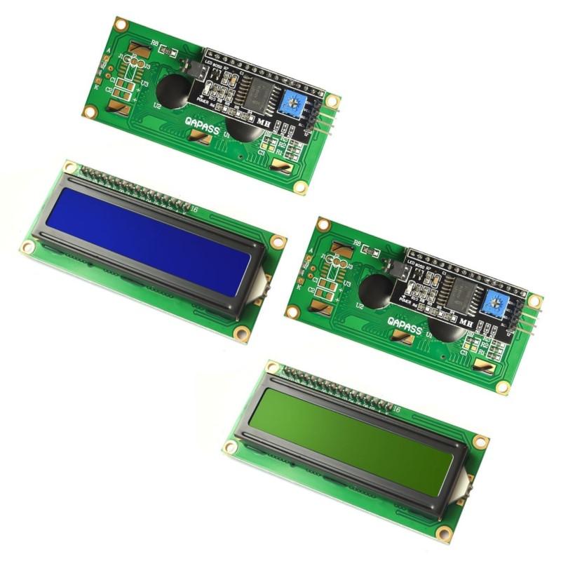 Blue Screen 1602A 1602LCDModule Blue Yellow Green Screen 16x2 Character LCD Display ForUNO r3 mega256 PCF8574T IIC Interface 5V
Blue Screen 1602A 1602LCDModule Blue Yellow Green Screen 16x2 Character LCD Display ForUNO r3 mega256 PCF8574T IIC Interface 5V