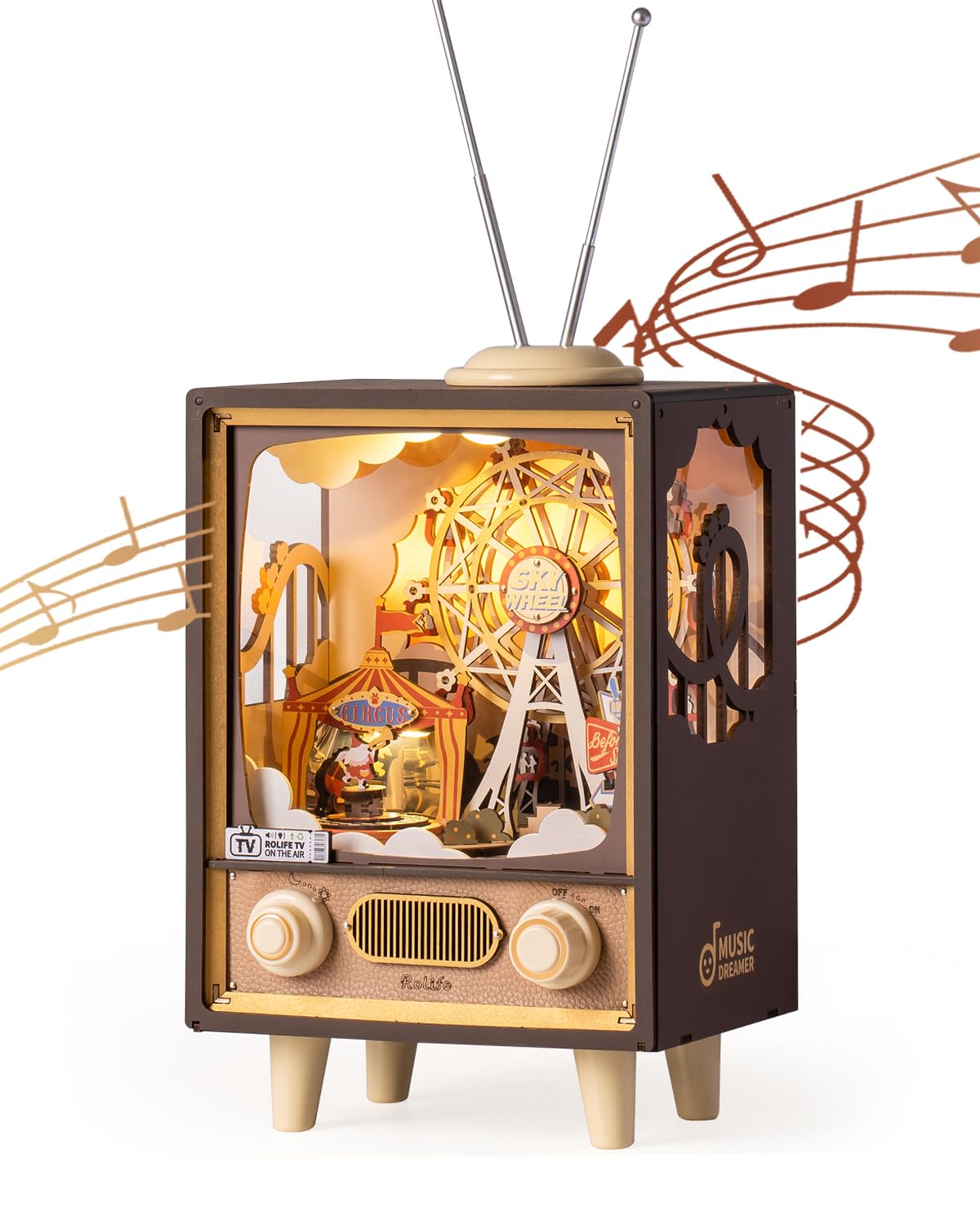 Robotime Rolife Sunset Carnival Музыкальные шкатулки с подсветкой Колесо обозрения Домашнее украшение Роскошный дизайн 3D Деревянные головоломки Игрушки для детей
Robotime Rolife Sunset Carnival Музыкальные шкатулки с подсветкой Колесо обозрения Домашнее украшение Роскошный дизайн 3D Деревянные головоломки Игрушки для детей
