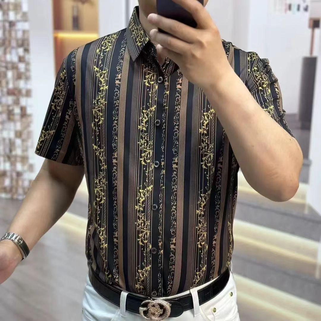 Новая американская приталенная мужская рубашка с принтом, универсальная, с коротким рукавом, с узором, для личности, с отложным воротником, тянущаяся 4XL чёрный
Новая американская приталенная мужская рубашка с принтом, универсальная, с коротким рукавом, с узором, для личности, с отложным воротником, тянущаяся 4XL чёрный