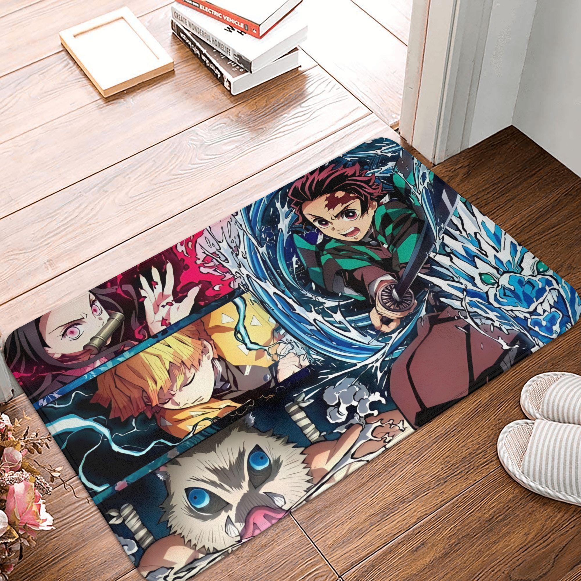 Anime Demon Slayer Front Door Mat Anti-Slip Indoor Absorbent Doormat Kitchen Bedroom Entrance Rug Carpet 40x60cm
Anime Demon Slayer Front Door Mat Anti-Slip Indoor Absorbent Doormat Kitchen Bedroom Entrance Rug Carpet 40x60cm
