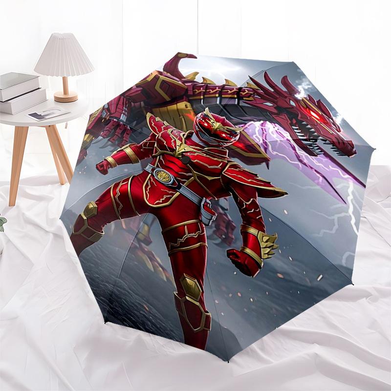 1pc Power Rangers Red Ranger Dragonzord Automatic Folding Umbrella, 3-Fold Design, 8-Bone Frame, Outdoor for Fans, Travelers, Daily Use, Gift Idea.T08
1pc Power Rangers Red Ranger Dragonzord Automatic Folding Umbrella, 3-Fold Design, 8-Bone Frame, Outdoor for Fans, Travelers, Daily Use, Gift Idea.T08