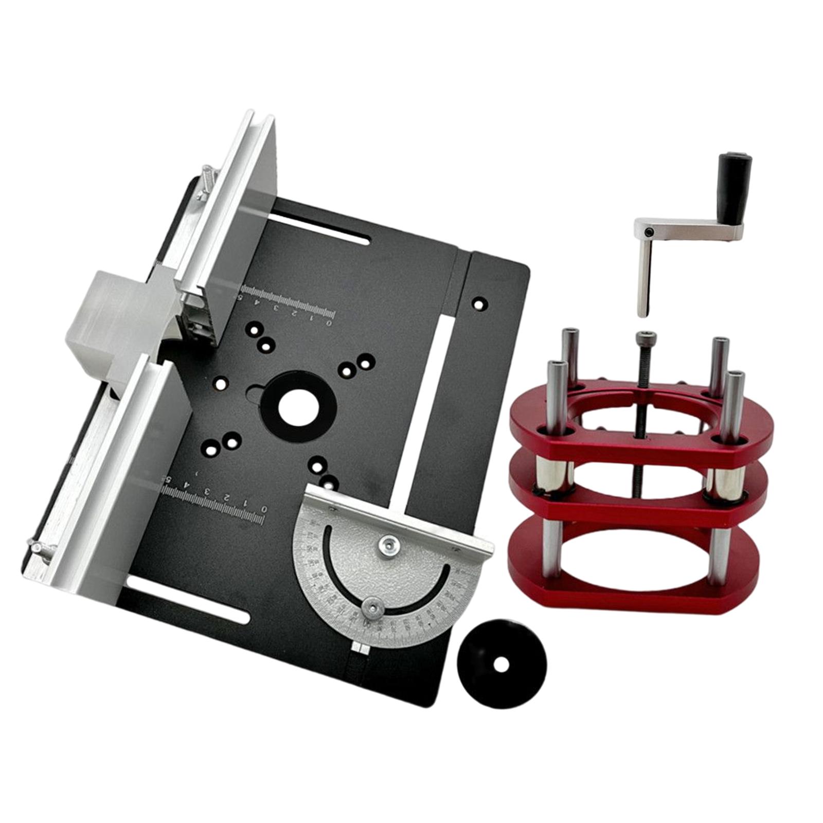 Router Lift Kit W/ Aluminum Router Plate for 65mm Diameter Motors Woodworking Router Table Workbench Trimmer Engraving Machine
Router Lift Kit W/ Aluminum Router Plate for 65mm Diameter Motors Woodworking Router Table Workbench Trimmer Engraving Machine