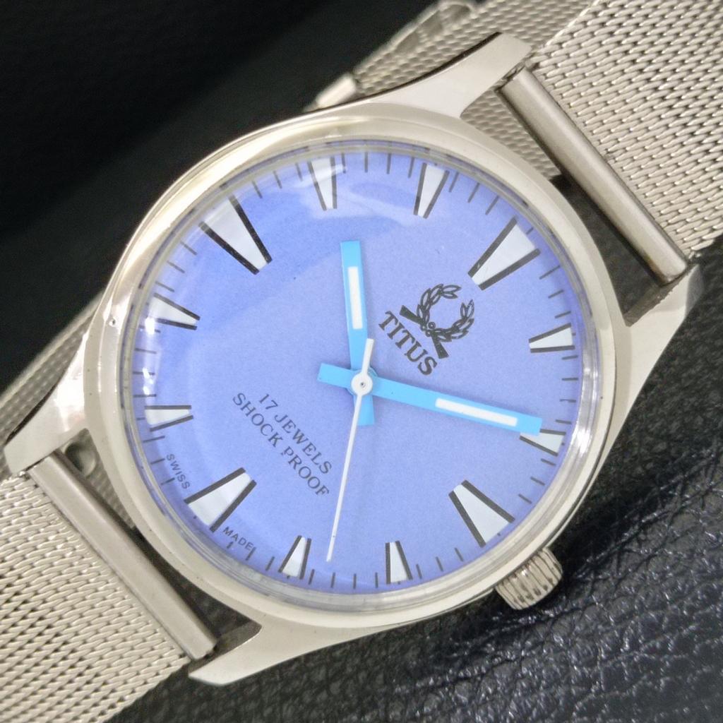 ВИНТАЖНЫЕ ЧАСЫ TITUS SWISS С РУЧНЫМ ЗАВОДОМ, МУЖСКИЕ, С ОТРЕСТАВРИРОВАННЫМ НЕБЕСНО-ГОЛУБЫМ ЦИФЕРБЛАТОМ a500060-2 R151a-a500060
ВИНТАЖНЫЕ ЧАСЫ TITUS SWISS С РУЧНЫМ ЗАВОДОМ, МУЖСКИЕ, С ОТРЕСТАВРИРОВАННЫМ НЕБЕСНО-ГОЛУБЫМ ЦИФЕРБЛАТОМ a500060-2 R151a-a500060