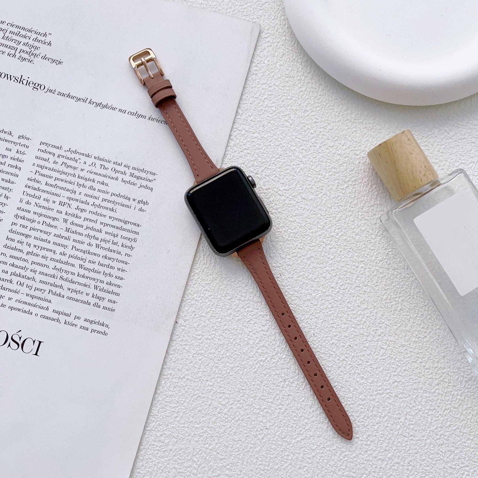 Watch Strap for Apple Watch Series 10 42mm/9 8 7 41mm/SE (2023) SE (2022) SE 6 5 4 40mm/3 2 1 38mm Slim Watchband Genuine Cow Leather Watch Strap Grey
Watch Strap for Apple Watch Series 10 42mm/9 8 7 41mm/SE (2023) SE (2022) SE 6 5 4 40mm/3 2 1 38mm Slim Watchband Genuine Cow Leather Watch Strap Grey