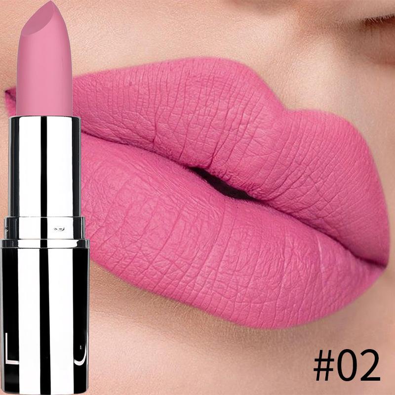 Langmanni 8 цветов матовой помады, стойкая водостойкая помада в серебристом тюбике 02
Langmanni 8 цветов матовой помады, стойкая водостойкая помада в серебристом тюбике 02