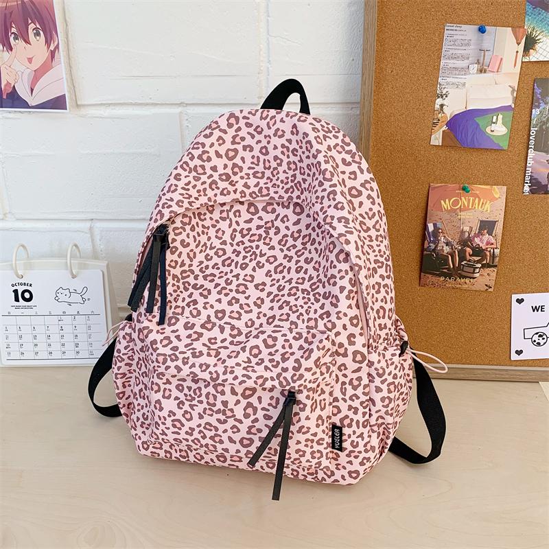Retro Leopard Print Backpack Student Schoolbag Lightweight Travel Backpack рожевий
Retro Leopard Print Backpack Student Schoolbag Lightweight Travel Backpack рожевий