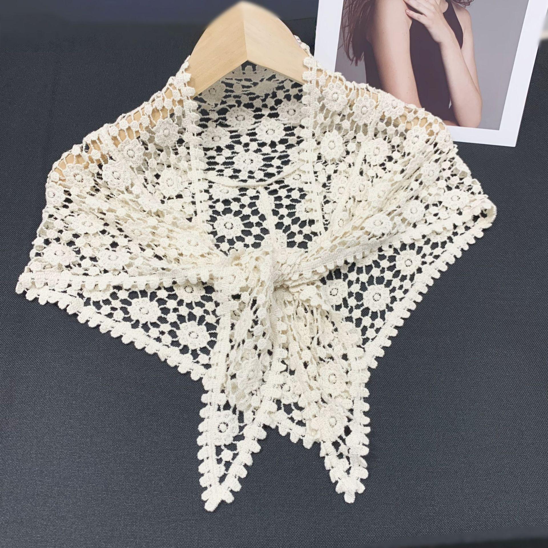 Korean Lace Shawl: Versatile Cotton Triangle Scarf and Thin Knitted Cardigan
Korean Lace Shawl: Versatile Cotton Triangle Scarf and Thin Knitted Cardigan