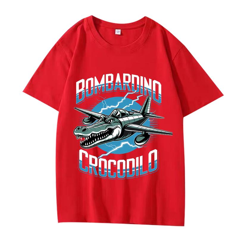 Italian Brainrot Bombardino Crocodilo T-Shirt T Shirt men women Oversized 100% Cotton short sleeve Summer Unisextops XS
Italian Brainrot Bombardino Crocodilo T-Shirt T Shirt men women Oversized 100% Cotton short sleeve Summer Unisextops XS
