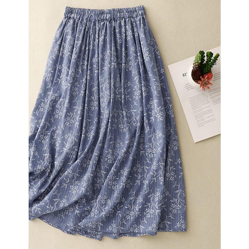 The real shot is a new summer literary and retro cotton and linen A-shaped skirt for women who are thin, high-waisted, medium and long skirts. M
The real shot is a new summer literary and retro cotton and linen A-shaped skirt for women who are thin, high-waisted, medium and long skirts. M
