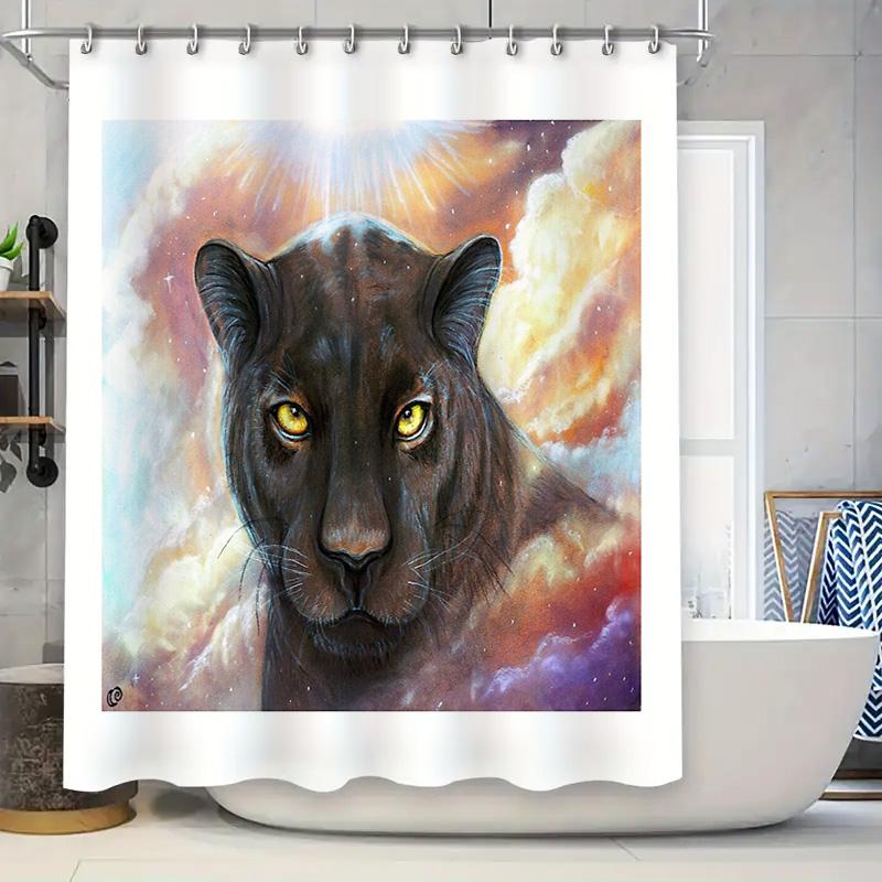 Black Panther Shower Curtain Wildlife Forest Animal Print Bathroom Decor Nature Backdrop Scenic Wall Hanging Artistic Home Decor W60H190(CM)-1 Pcs
Black Panther Shower Curtain Wildlife Forest Animal Print Bathroom Decor Nature Backdrop Scenic Wall Hanging Artistic Home Decor W60H190(CM)-1 Pcs
