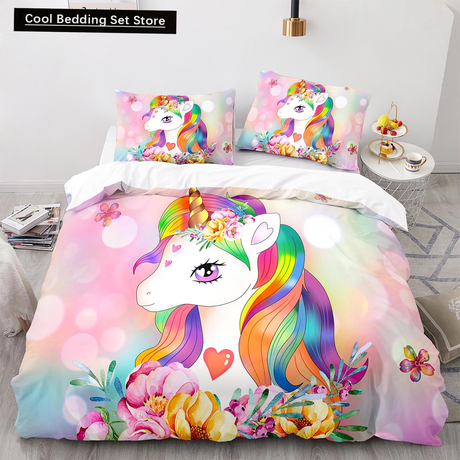 Unicorn Duvet Cover King Queen Size Fairy Tale Magic Animals Bedding Set for Kids Boys Girls Star Universe Polyester Quilt Cover (135x200cm)
Unicorn Duvet Cover King Queen Size Fairy Tale Magic Animals Bedding Set for Kids Boys Girls Star Universe Polyester Quilt Cover (135x200cm)
