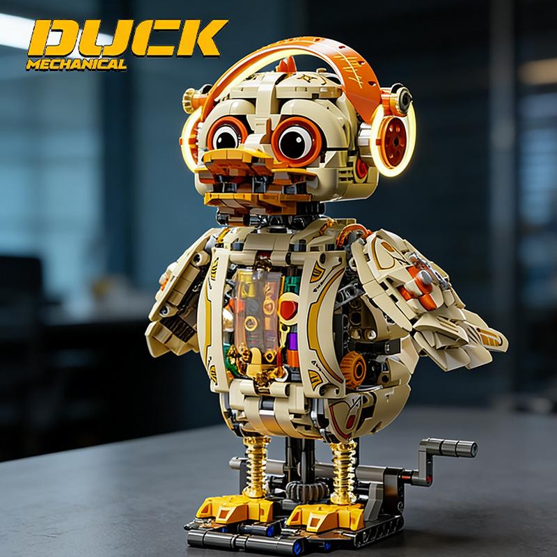 Mechanical Duck Building Blocks Toy with LED Creative Animal Robot DIY Assembly Bricks Education Toys for Kids Boy Birthday Gift no original box
Mechanical Duck Building Blocks Toy with LED Creative Animal Robot DIY Assembly Bricks Education Toys for Kids Boy Birthday Gift no original box