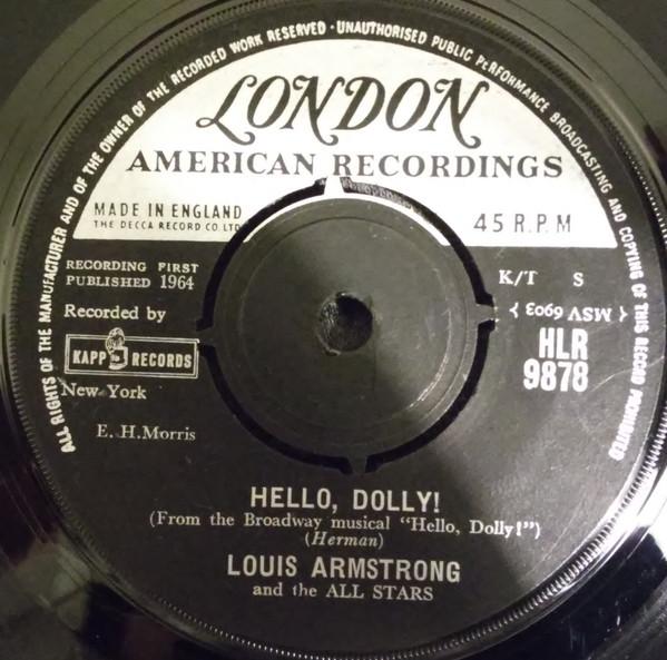 7inch Record LOUIS ARMSTRONG THE ALL STARS Hello Dolly HLR9878 LONDON LONDON 1964 UK Jazz Used
7inch Record LOUIS ARMSTRONG THE ALL STARS Hello Dolly HLR9878 LONDON LONDON 1964 UK Jazz Used