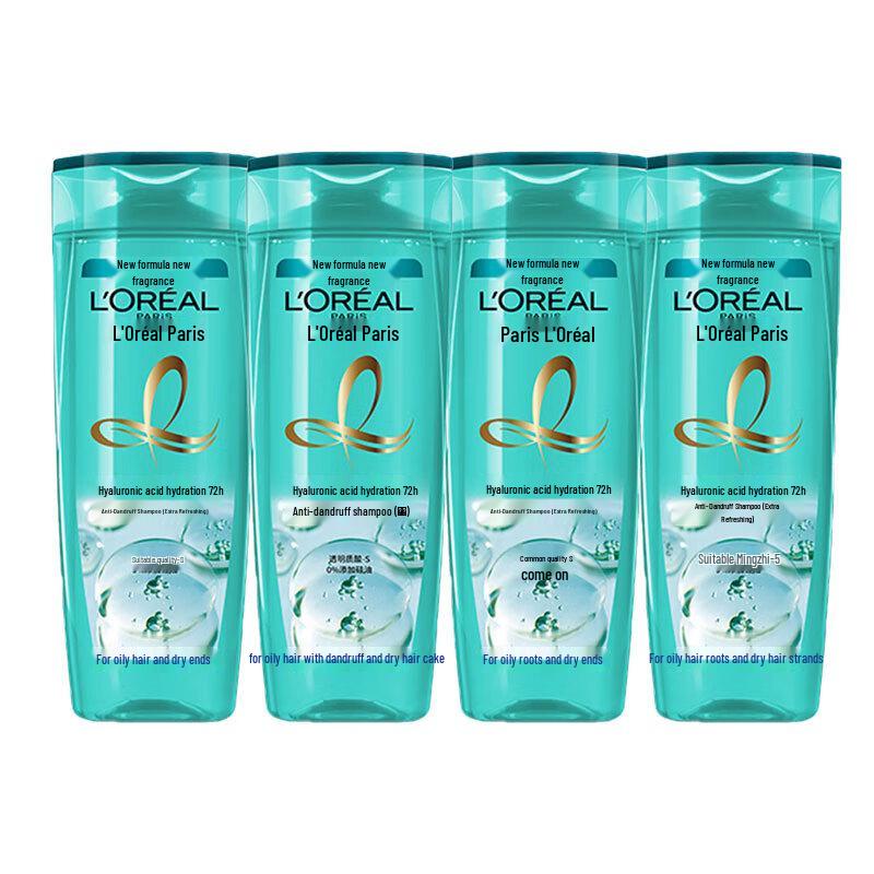 L Oreal Hyaluronic Acid Anti-Dandruff Shampoo - Refreshing (4x200ml)
L Oreal Hyaluronic Acid Anti-Dandruff Shampoo - Refreshing (4x200ml)