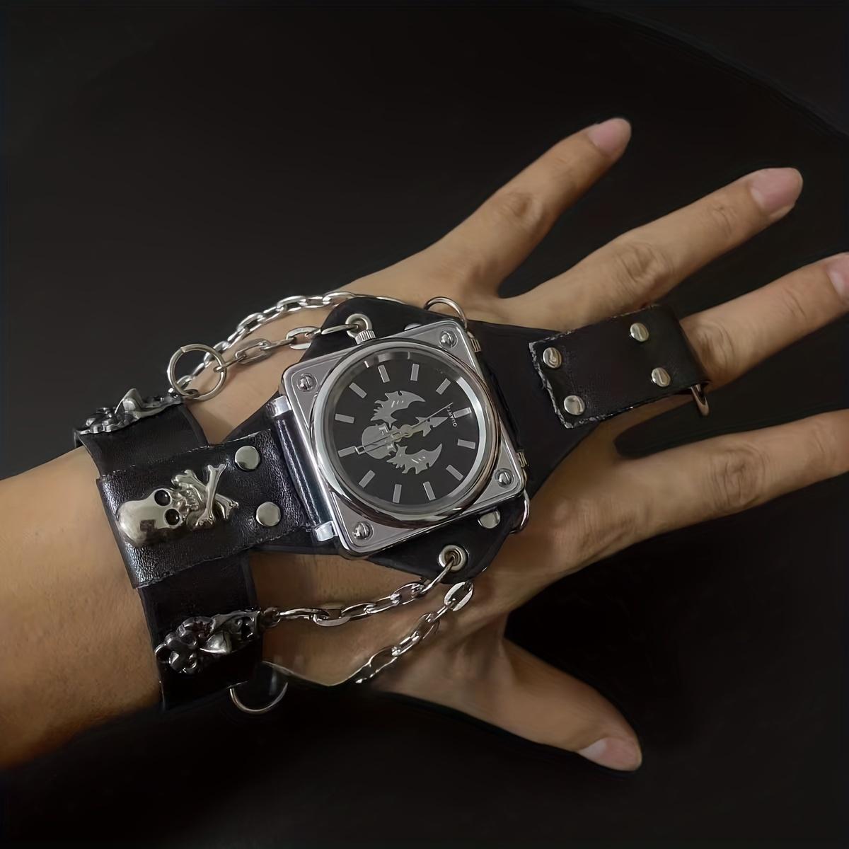 Halloween Steel Master Hip Hop Punk Skull Watch Creative Alternative Men s and Women s Watch Couple Watch Fashion Trend чорний
Halloween Steel Master Hip Hop Punk Skull Watch Creative Alternative Men s and Women s Watch Couple Watch Fashion Trend чорний