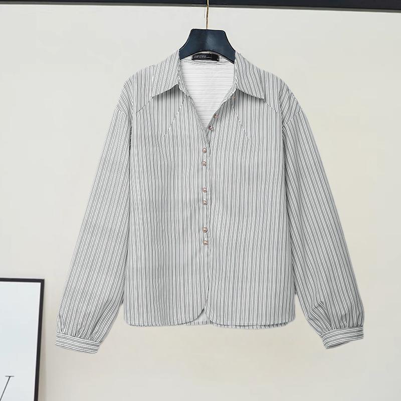 ZANZEA Женская блузка в полоску с отложным воротником, свободного кроя, с длинным рукавом 5XL чёрный
ZANZEA Женская блузка в полоску с отложным воротником, свободного кроя, с длинным рукавом 5XL чёрный